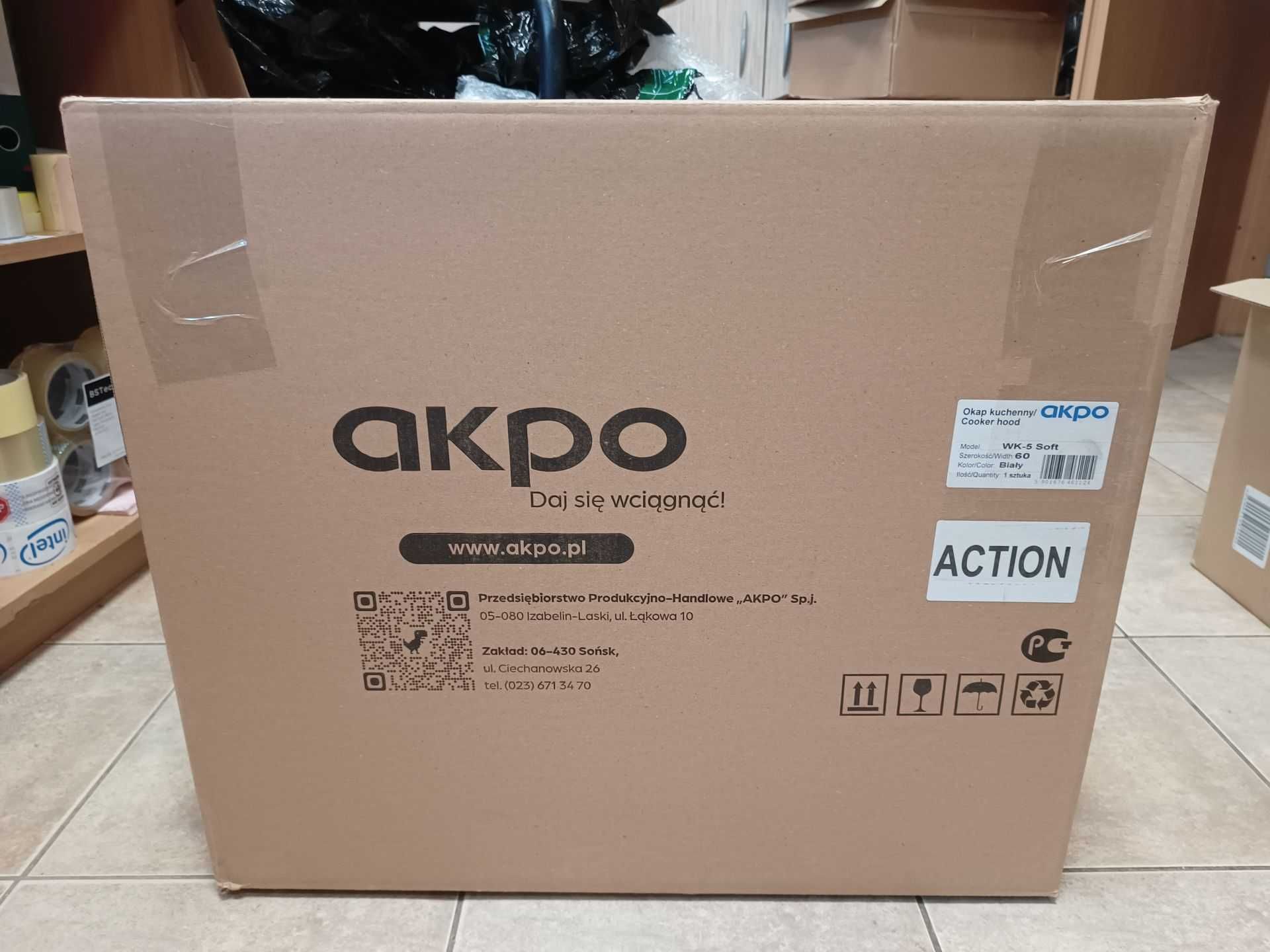 Okap kominowy AKPO WK-5 SOFT 60 BIAŁY