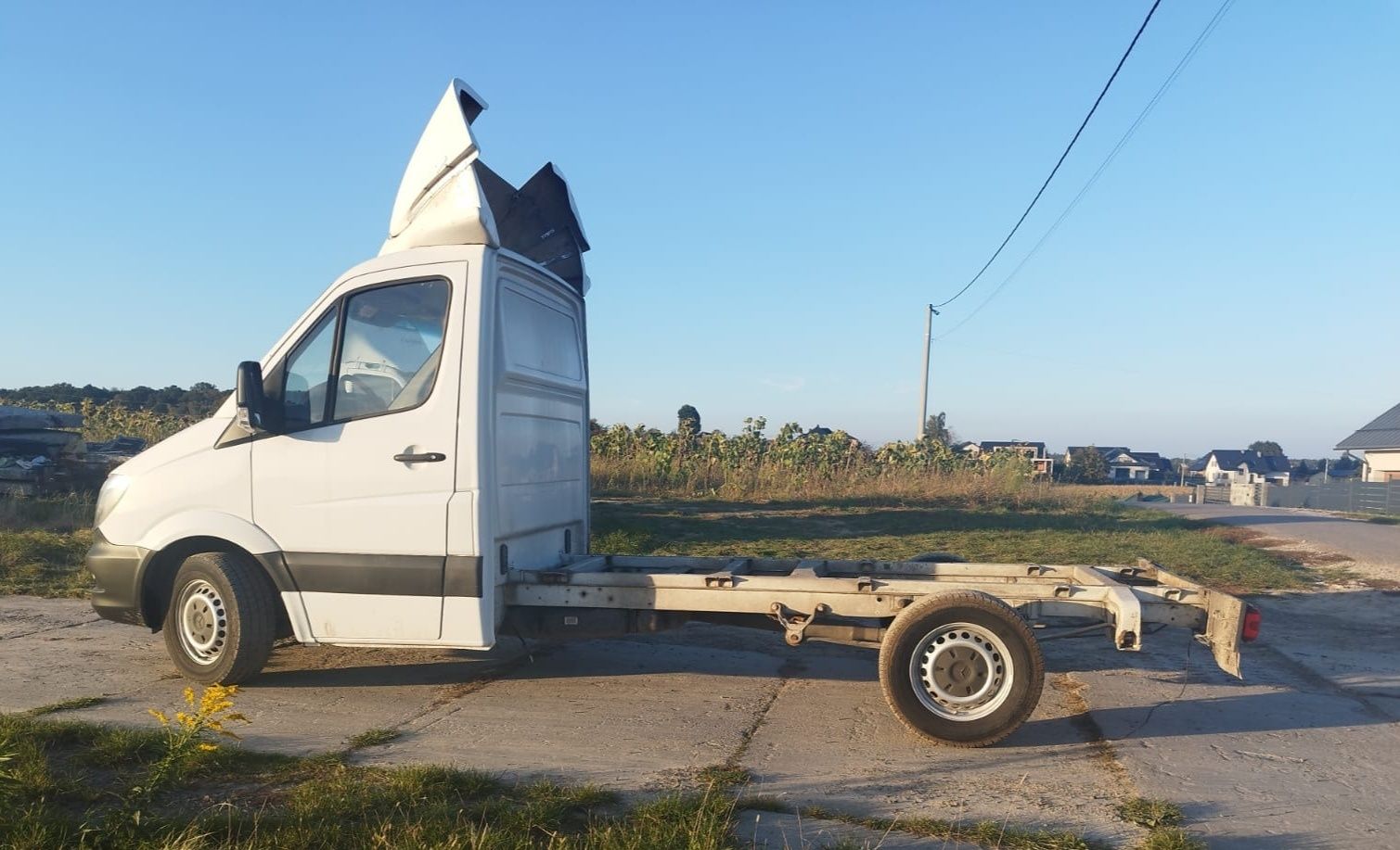 Mercedes sprinter 313 2.2 cdi 316 rama laweta wywrotka salon 1 wł