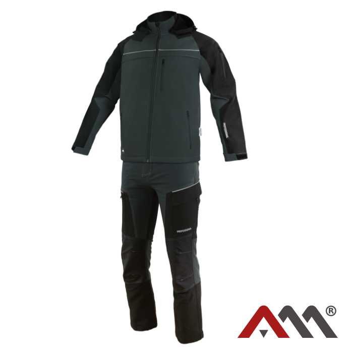 Elastyczne i rozćiągliwe Spodnie robocze softshell do pasa