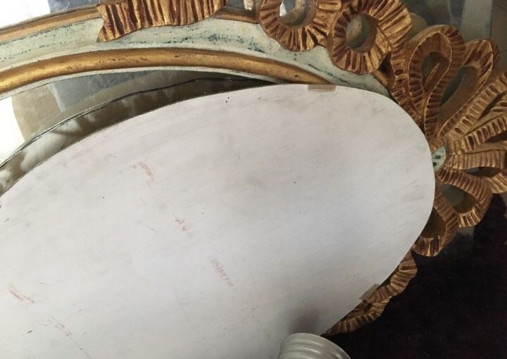 Moldura antiguidade espelho retrato quadro