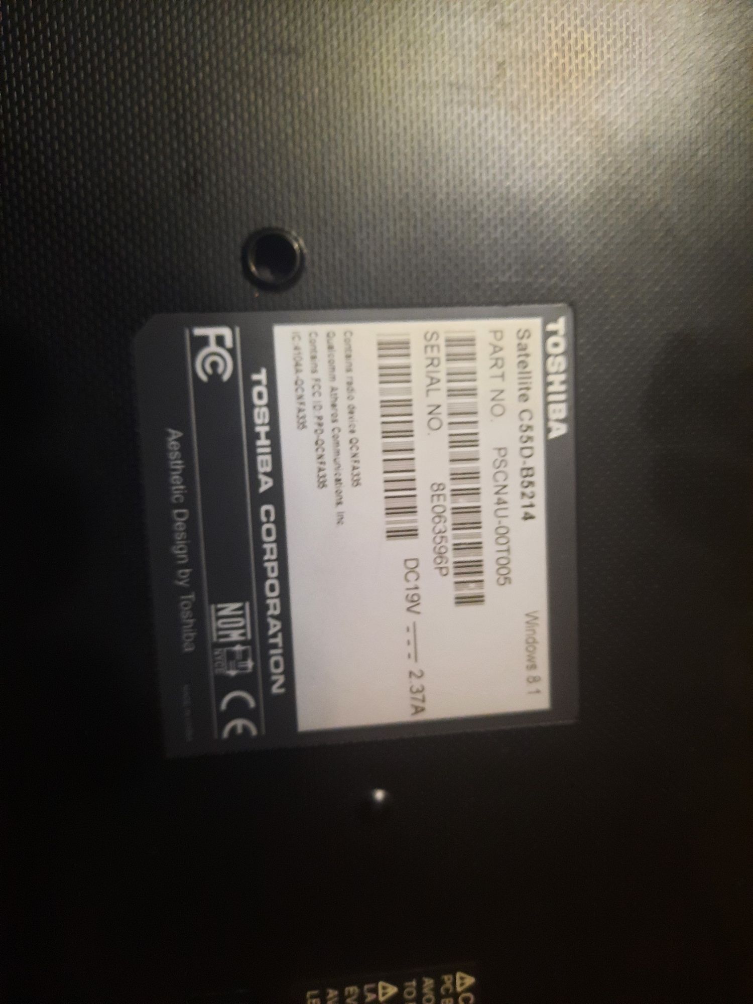 Toshiba Satellite C55D-B5214