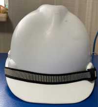 Захисний шолом MSA V-Gard білий з ременем для підборіддя