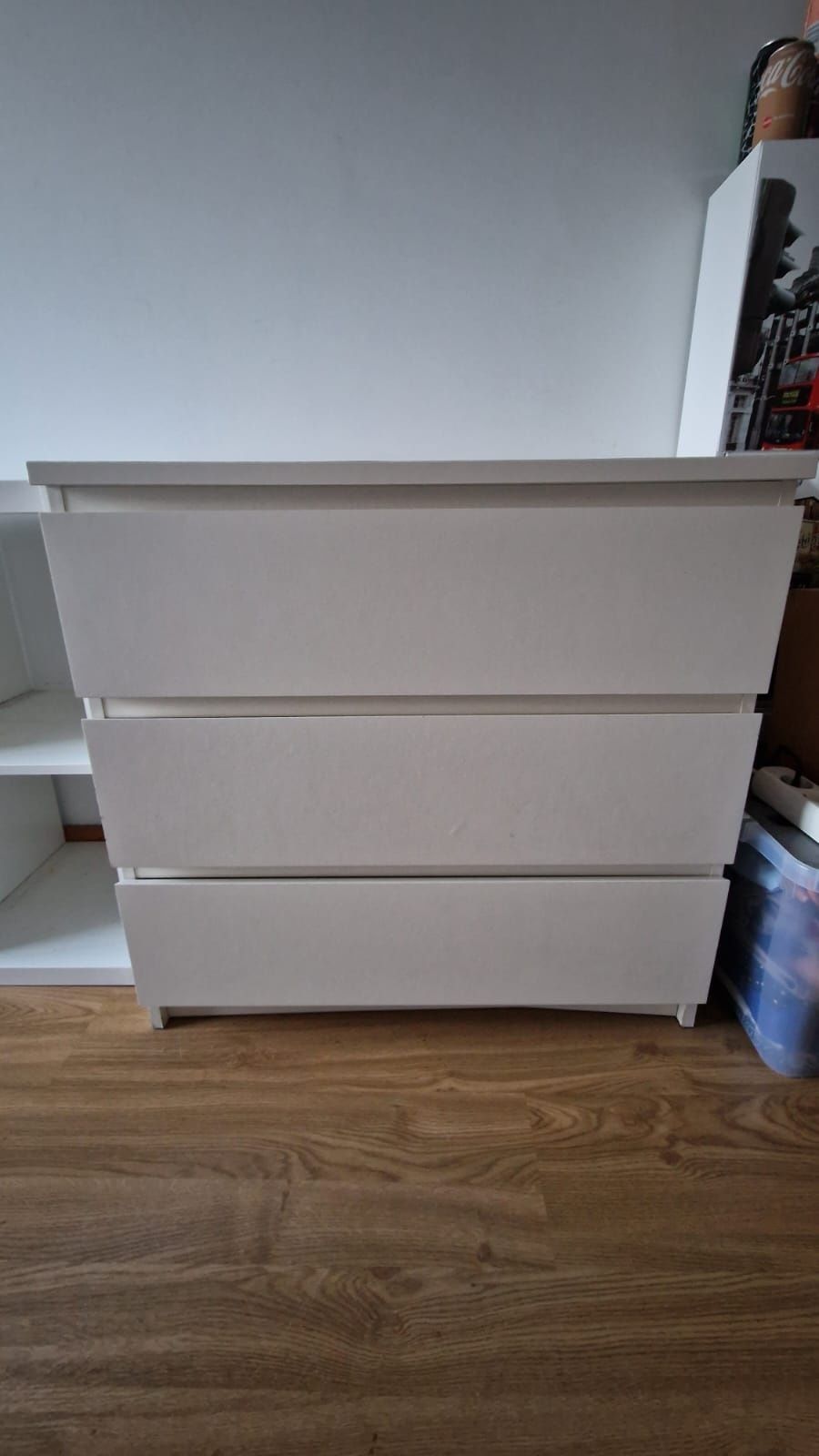 IKEA Cómoda MALM branca c/ 3 gavetas