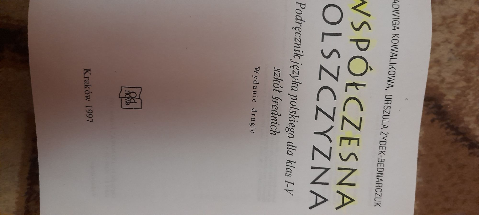 Współczesna Polszczyzna - Jadwiga Kowalikowa, Urszula Żydek-Bednarczuk