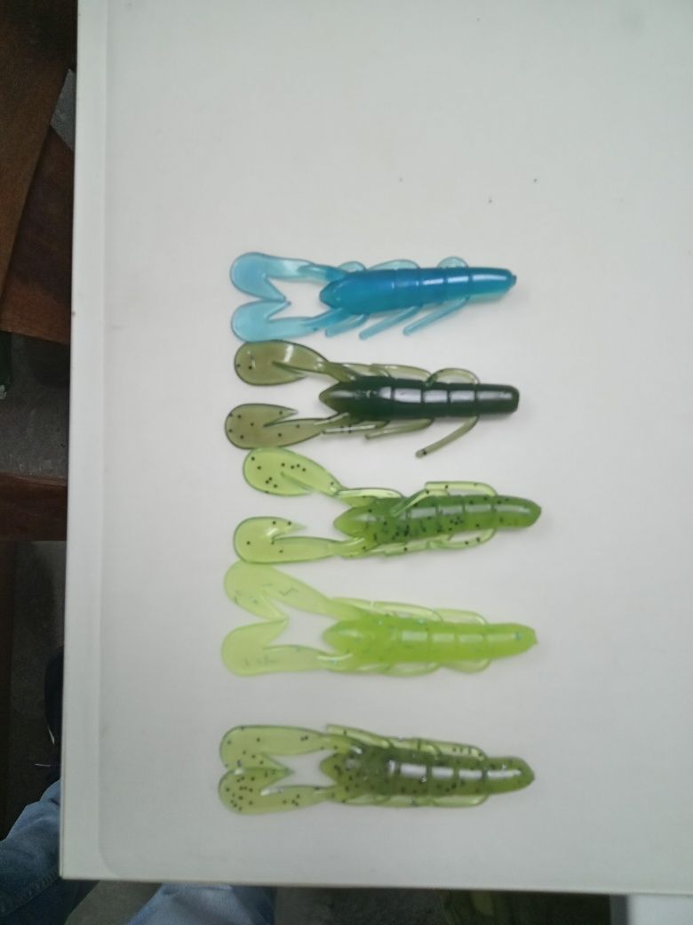 Amostras pesca vinil