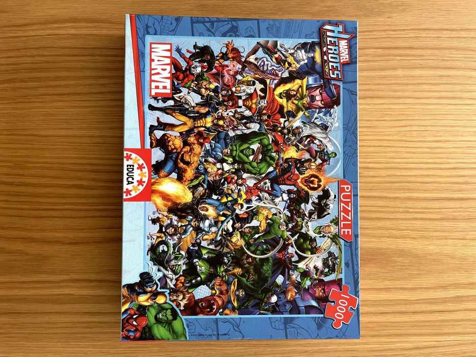 Puzzle Educa 1000 Peças - Marvel - Completo