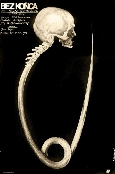 Oryginalny plakat  Bez końca Projekt  Pągowski Andrzej 1984