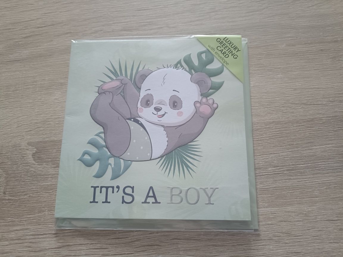 Kartka okolicznościowa "It's a boy"