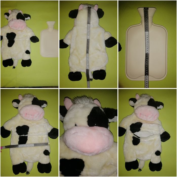 Грелка в чехле. Грелка для детей меховая коровка.Грелка Барби Mattel.