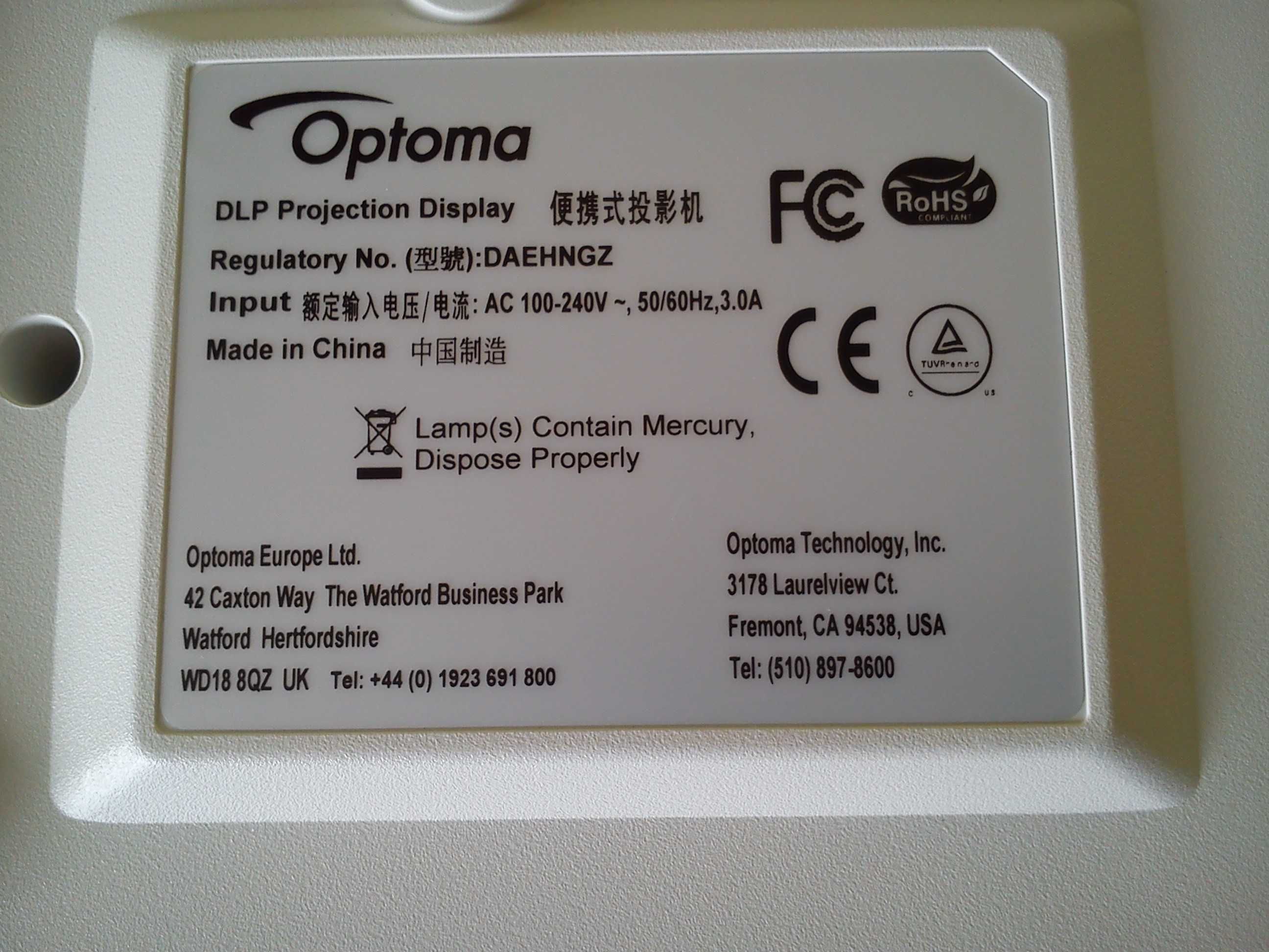 Full HD projektor Optoma EH341.Okazja.