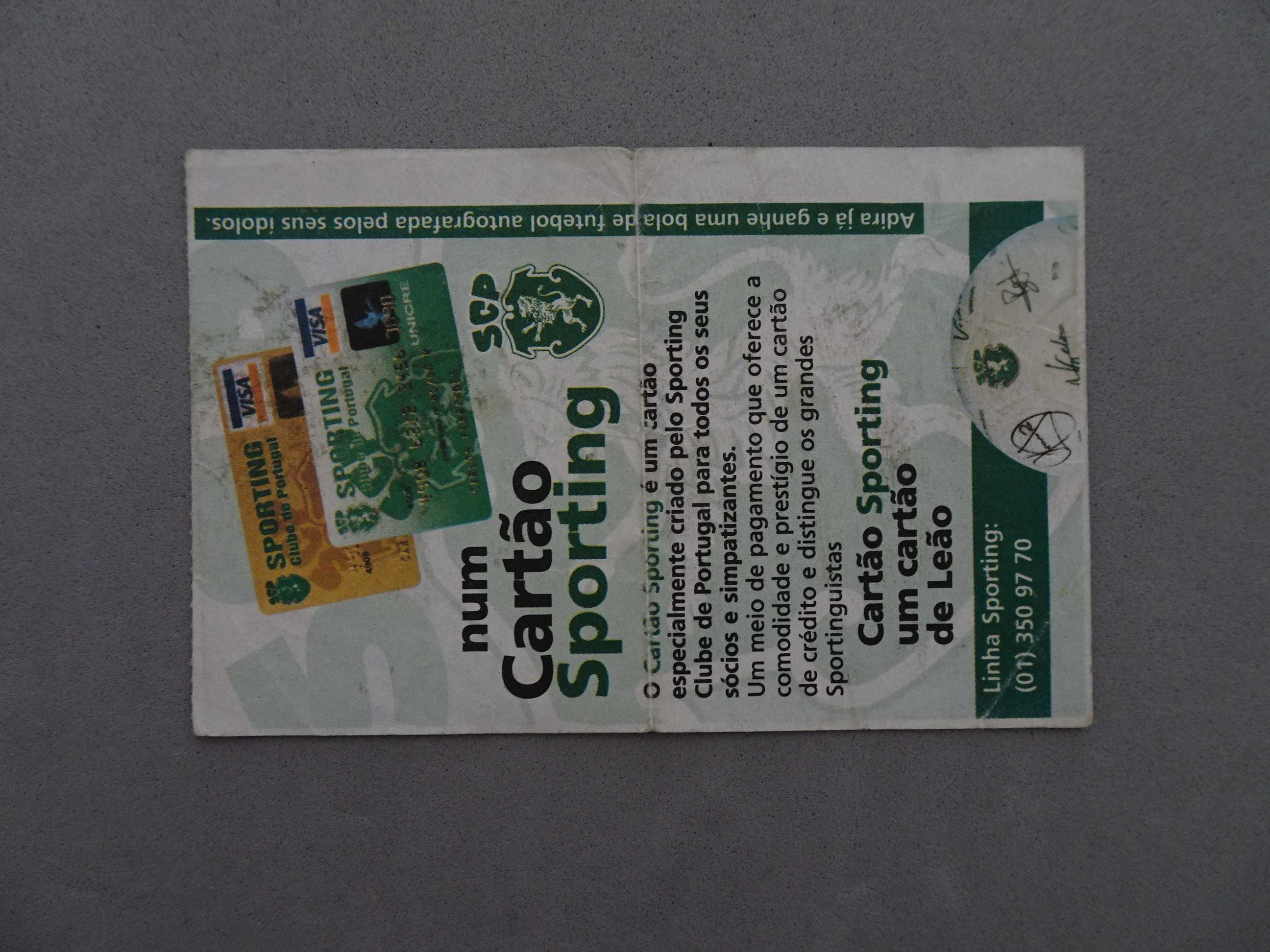 Bilhete futebol Sporting Marítimo Campeonato Nacional 1ª divisão 98/99