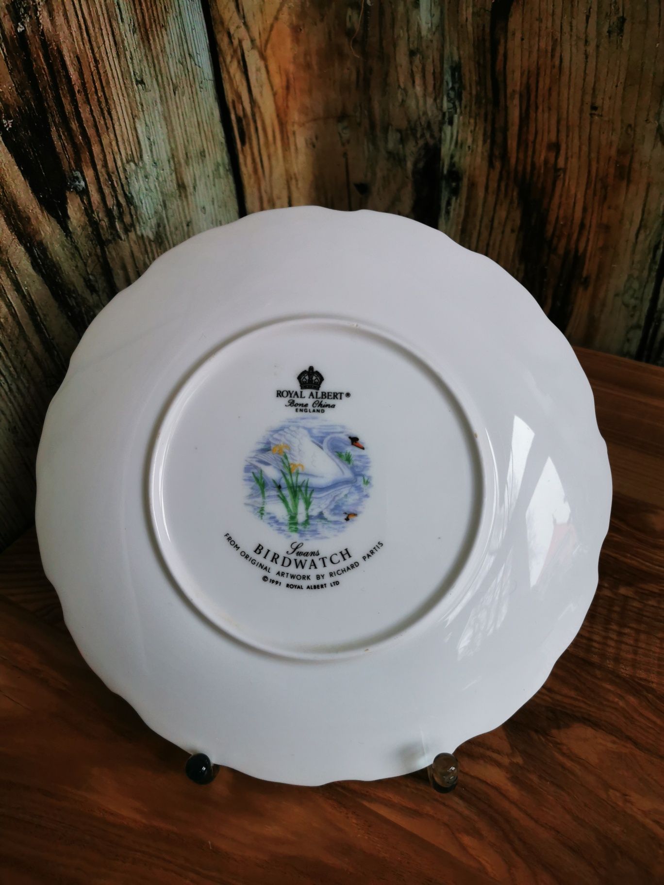 Angielskie talerze porcelanowe, Royal Albert, porcelana kostna UNIKAT