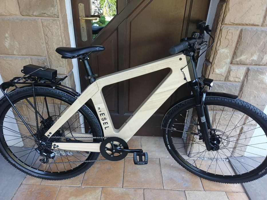 ROWERY Elektryczny DREWNIANY 28" Unikat Wysyłka