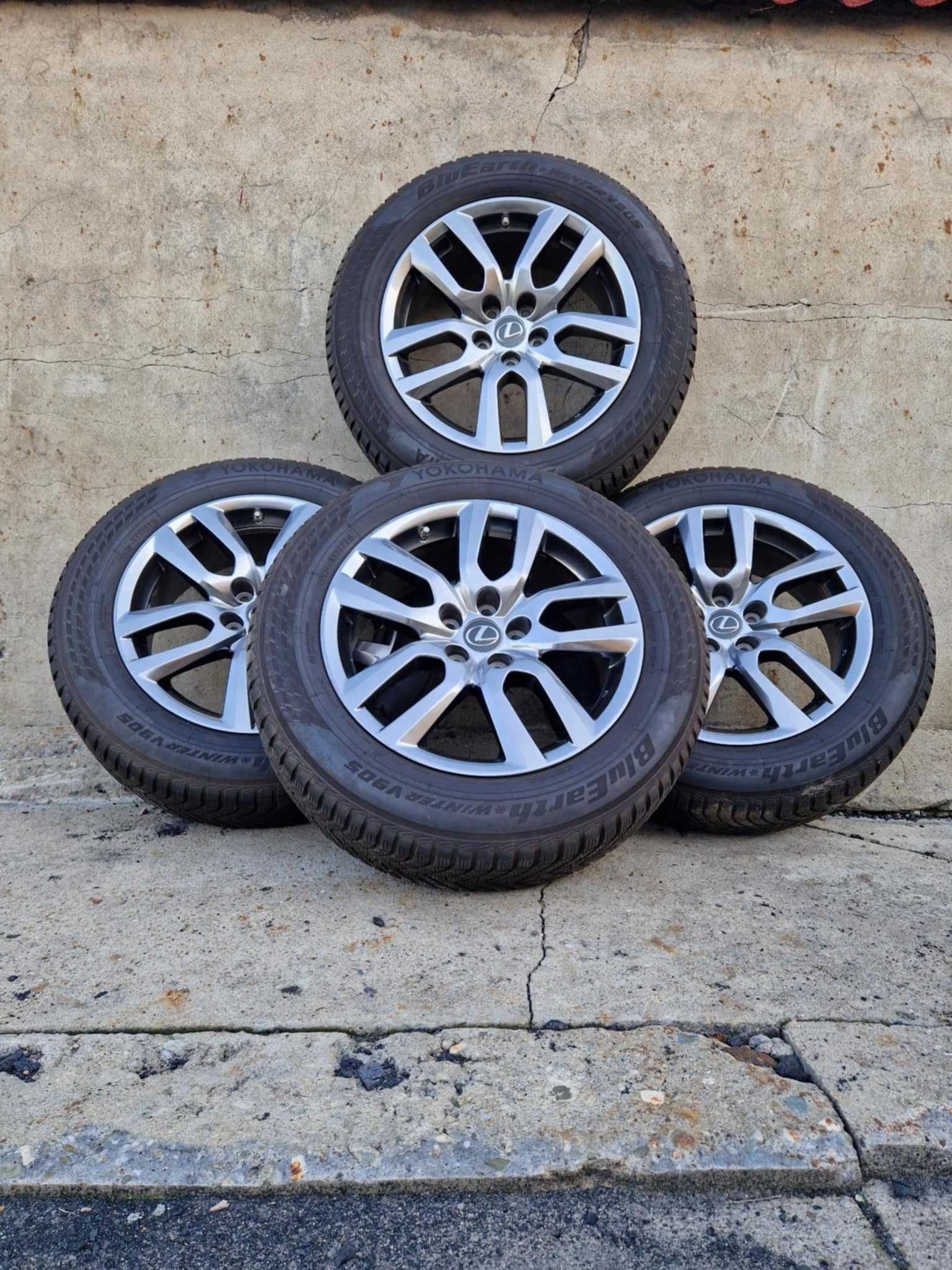 Oryginalne Koła zimowe Lexus NX300h Opony Yokohama + czujniki JAK NOWE