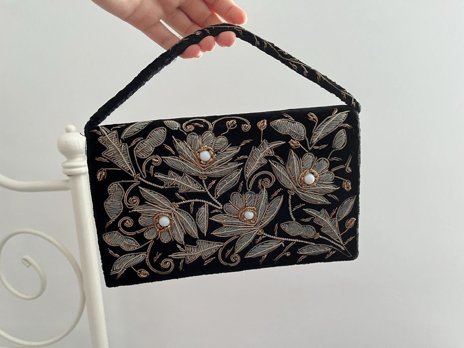 Torebka Kane M vintage kopertówka ręcznie robiona