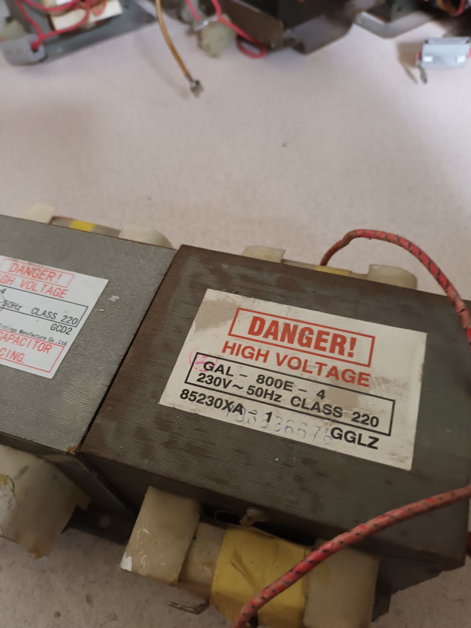 Transformator GAL-800E -4 800W 2 sztuki mikrofalówka zgrzewarka