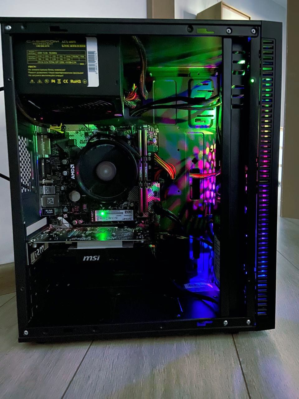 Новий ігровий ПК Ryzen 5 1600 + GTX 1050 Ti, 16GB RAM, SSD+HDD, Window