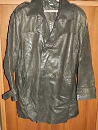 Продаю мужской кожаный удлиненный пиджак-куртку