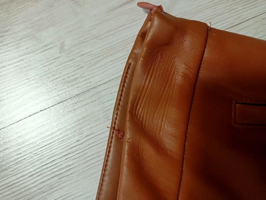 Spodnie z ekoskóry Zara r. M