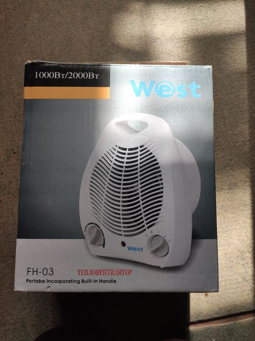 Продам тепловентилятор West FH-03