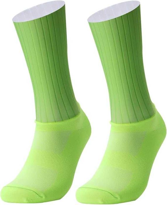Meias Aero Antiderrapantes Silicone Ciclismo Desportos