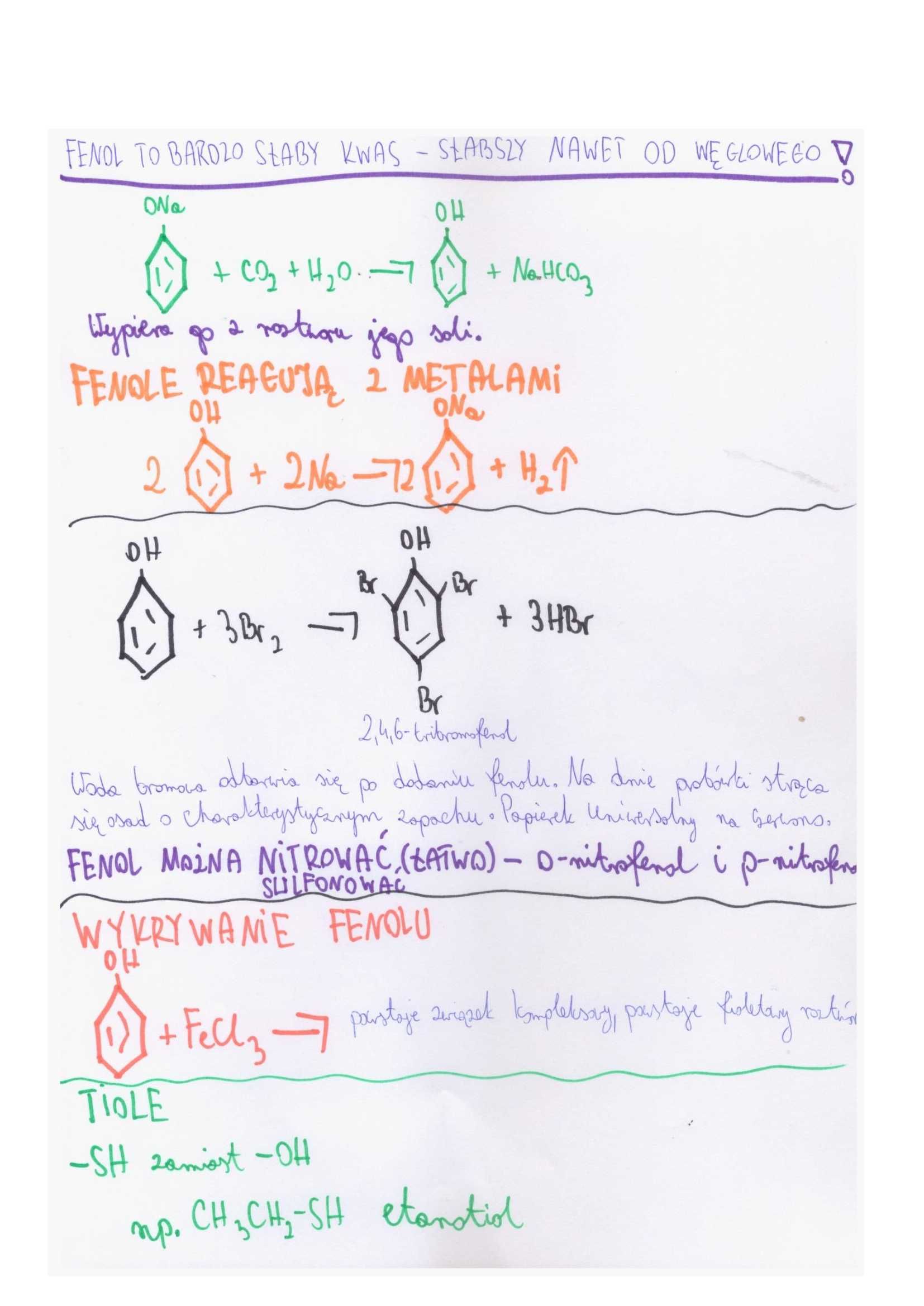Notatki Maturalne Chemia Matura Chemia Organiczna