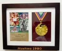 Piękna replika 1:1 medalu olimpijskiego Moskwa 1980