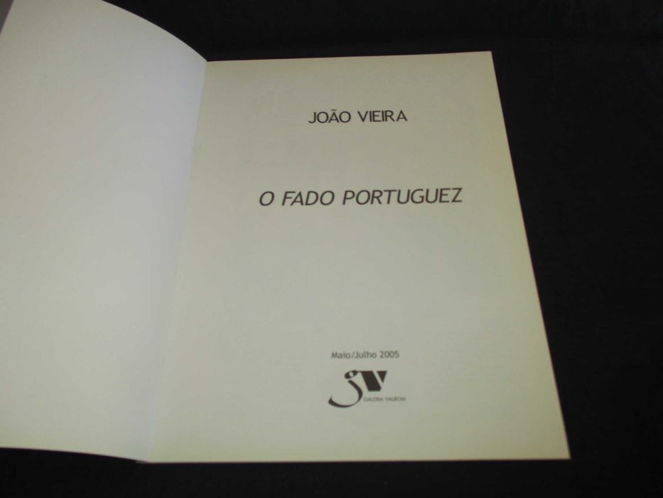 Livro O Fado Portuguez de João Vieira Valbom