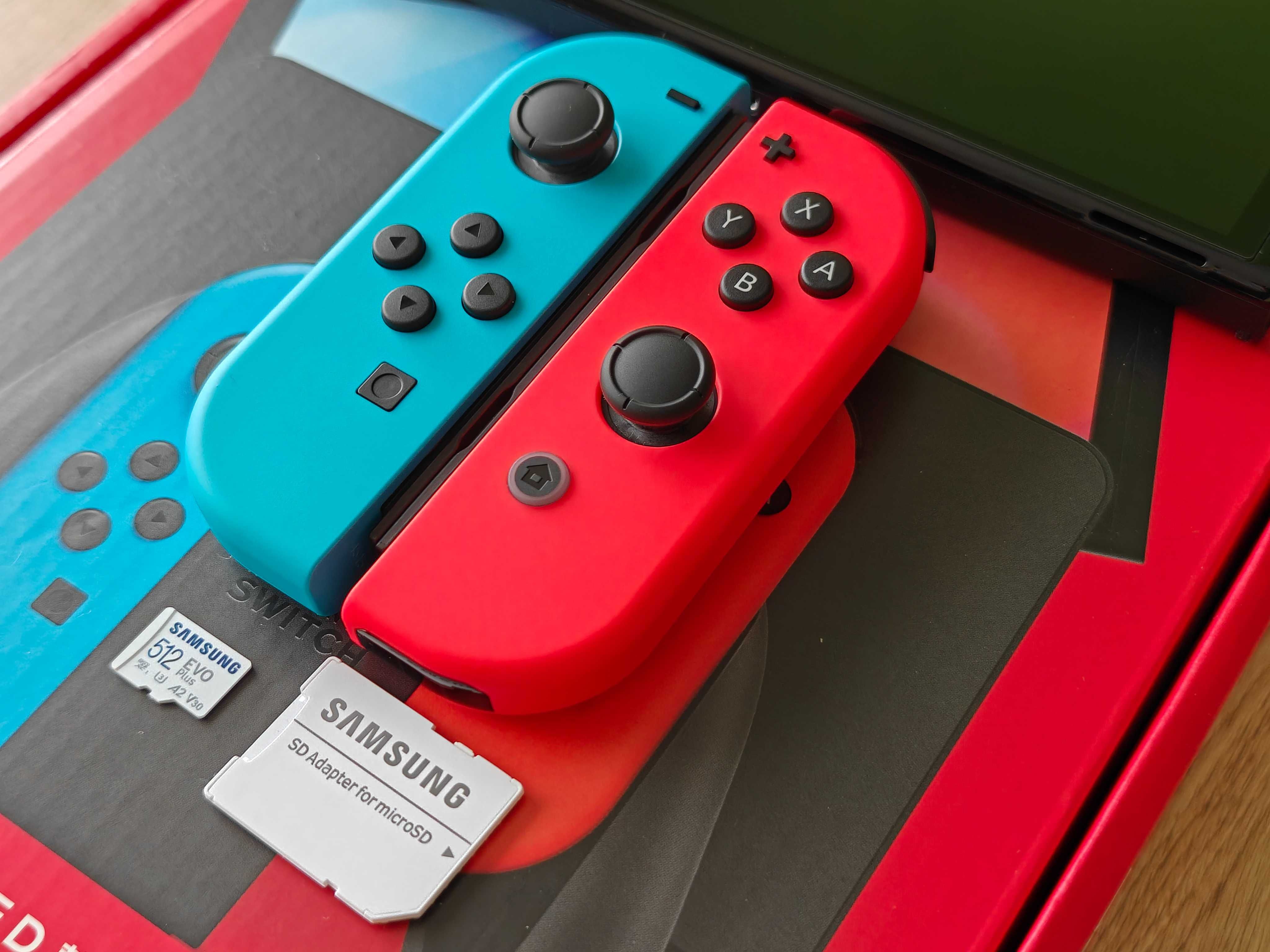 NOWA Nintendo Switch OLED karta 512GB konsola Picofly Przerobiona