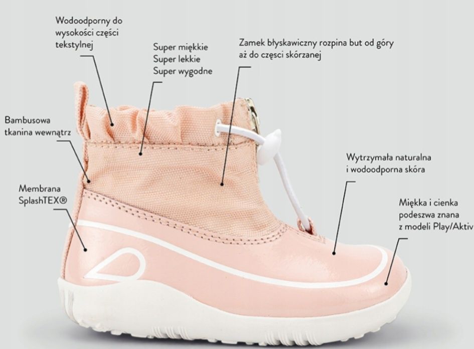 Buty przejściowe Bobux model Splash Seashell r. 30