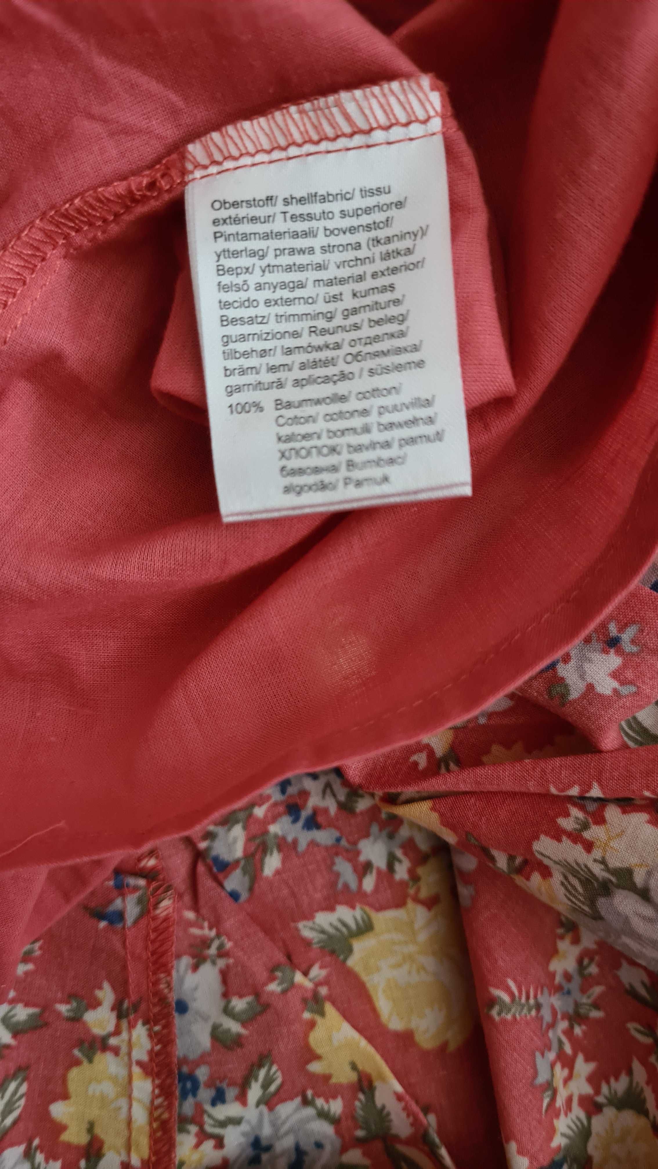 Sukienka bonprix 100% bawełna (podszewka) rozm.40 różowa; nieużywana
