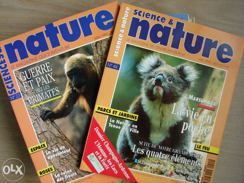 Revistas Science and Nature (17 Unidades) em Francês