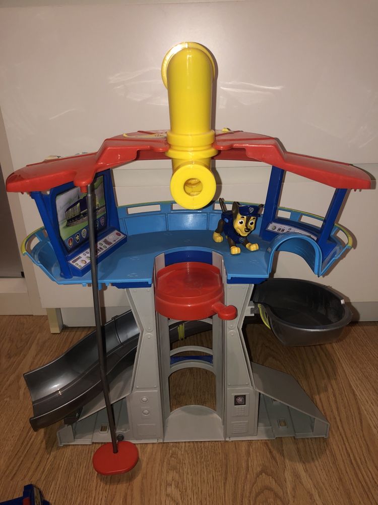Psi patrol baza dźwięk zjeżdzalnia winda Chase pojazd Paw Patrol