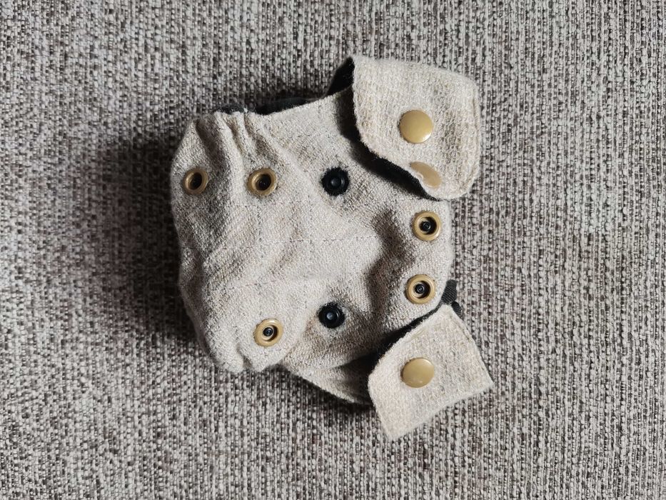 Otulacz wełniany Pieluszka wielorazowa z kokardką Green Pieluszki NB