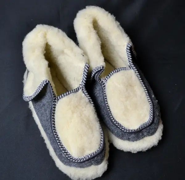 Тапочки із натуральної овечої вовни, теплі чуні шерстяні, чуни