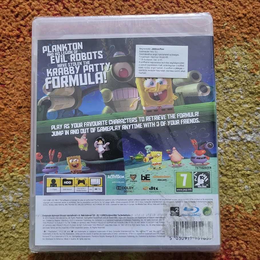Spongebob Plankton's Robotic Revenge PS3 Playstation 3 - NOWA