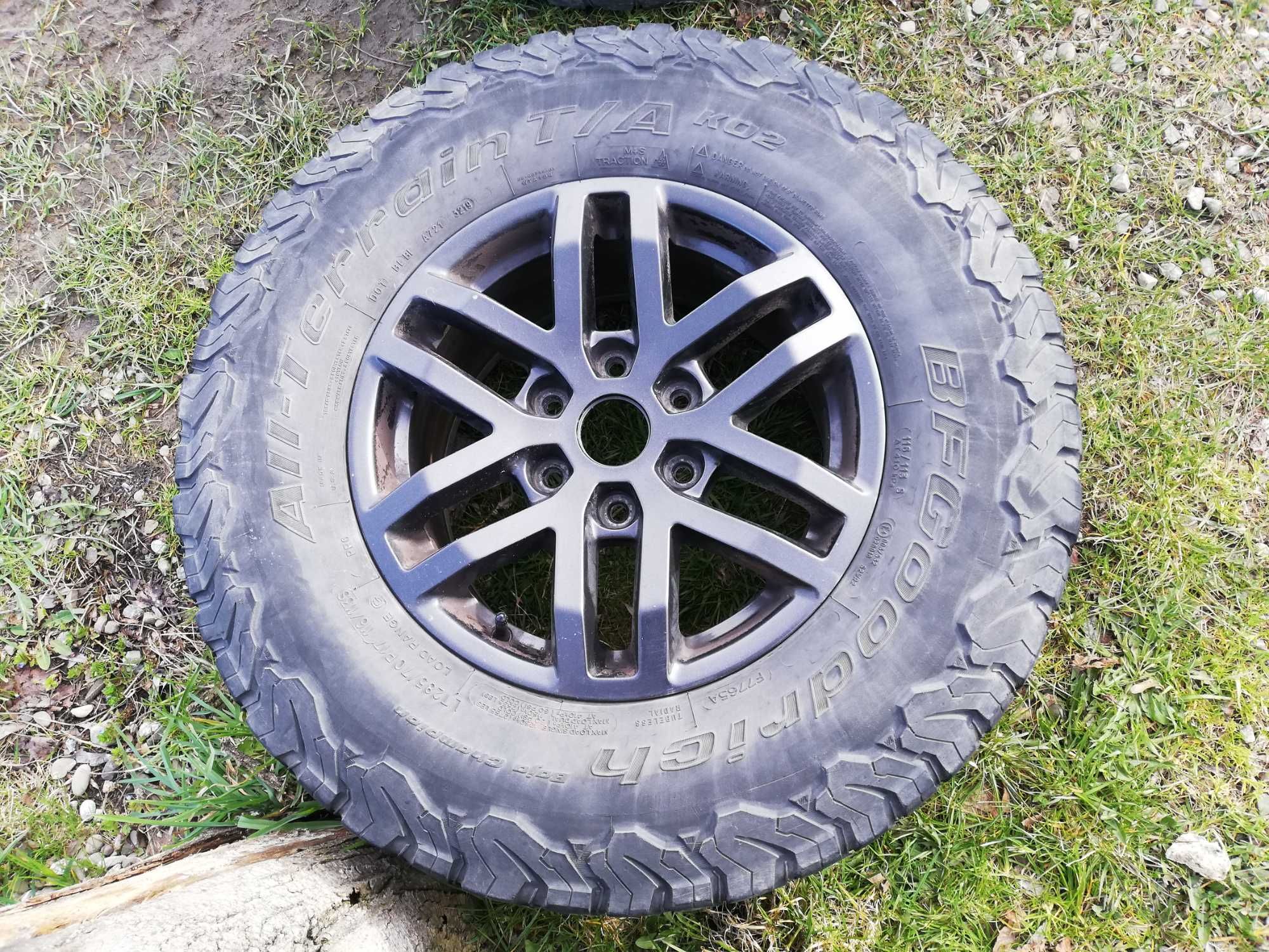 Opony i felgi, FORD RAPTOR 4 x BF Goodrich All Terrain T/A 285/70 R17