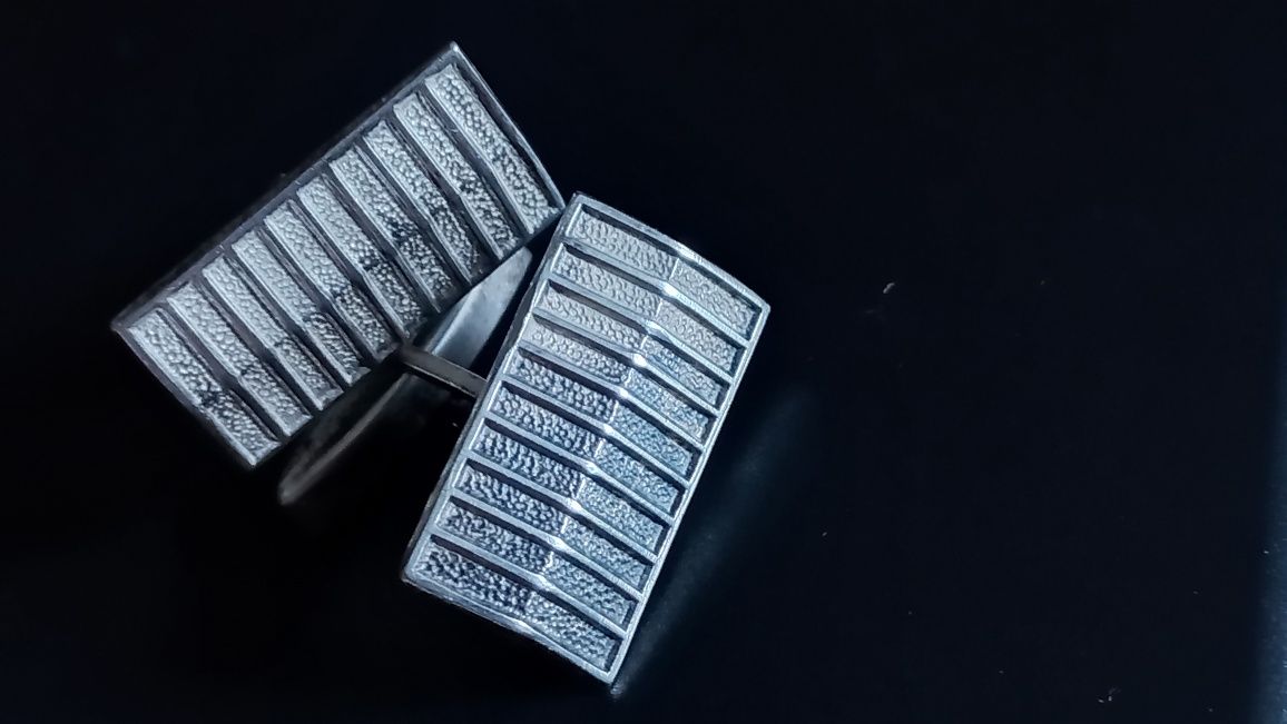Sprzedam stare srebrne spinki do mankietów ArtDeco pr.3 + Gratis