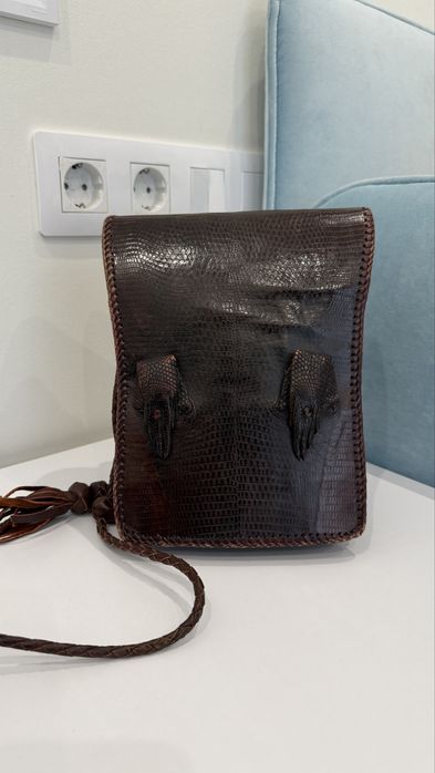 Сумка зі шкіри варана