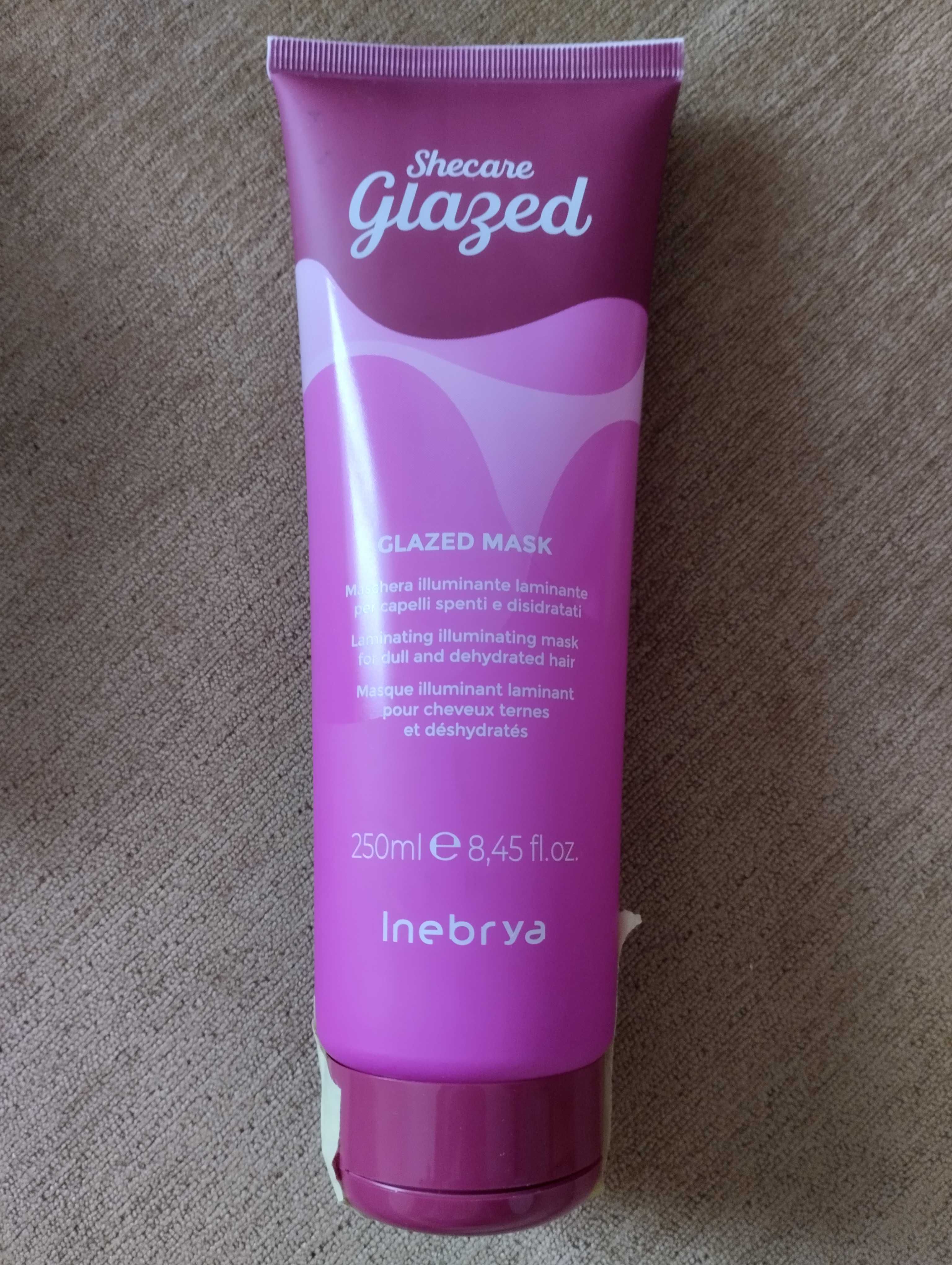 Inebrya shecare glazed набор для волос флюид маска шампунь