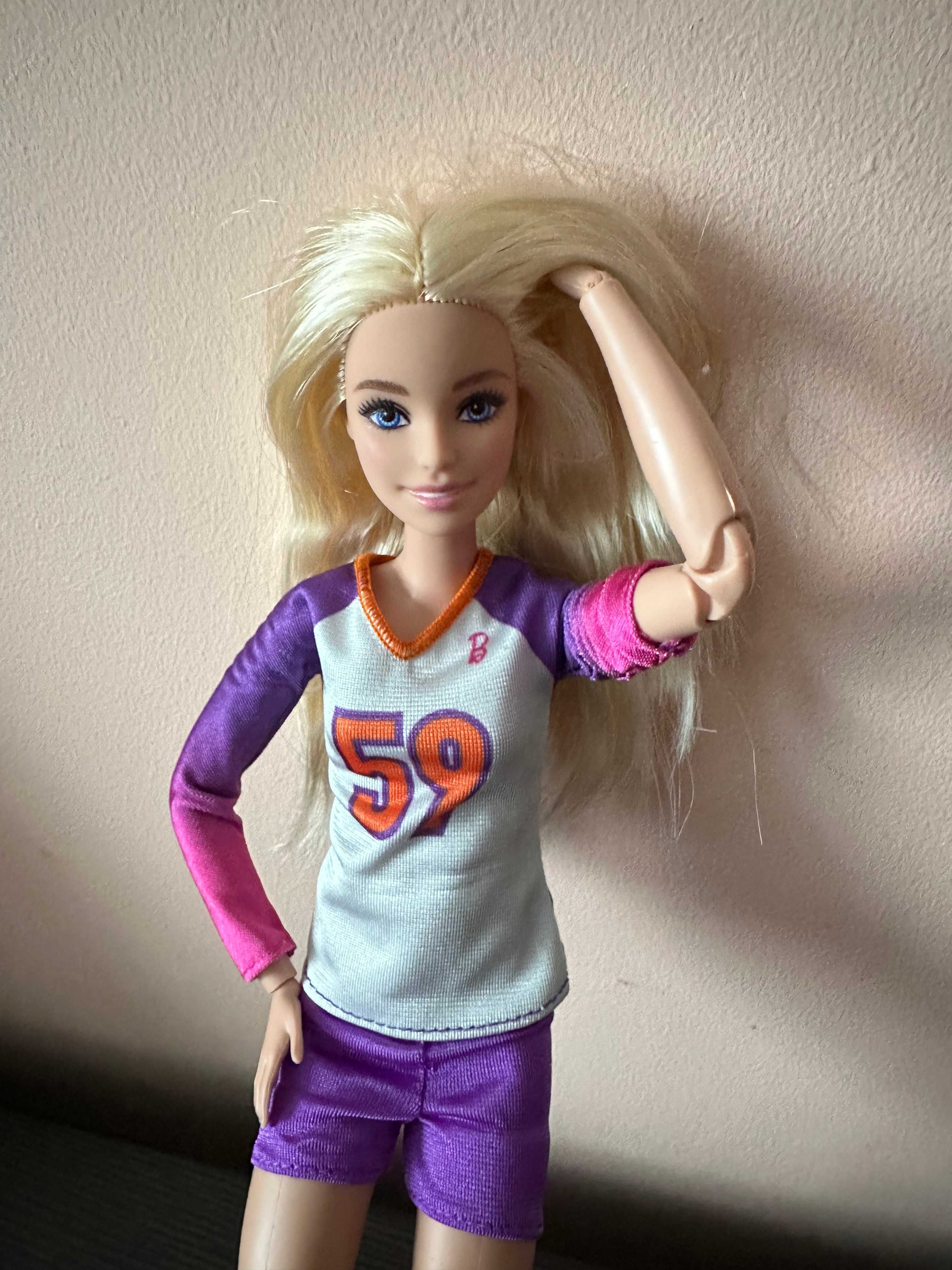 Barbie siatkarka made to move m2m HKT72 Nowa lalka Mattel