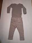 Zestaw/komplet body legginsy Helledussen i H&M, merino wool r. 68/74