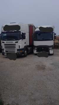 Vendo 2 conjuntos de trator/ semireboque Scania e Renault T