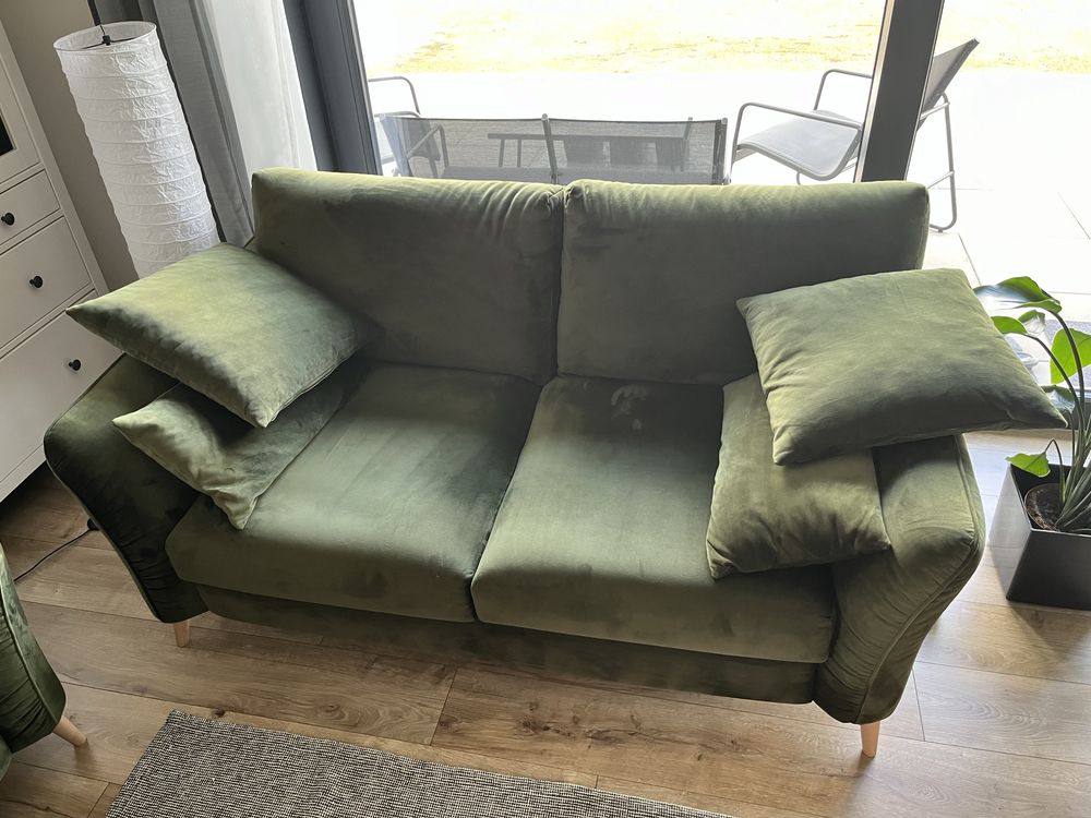 Loft Sofa Norton 2 osobowa - zielona