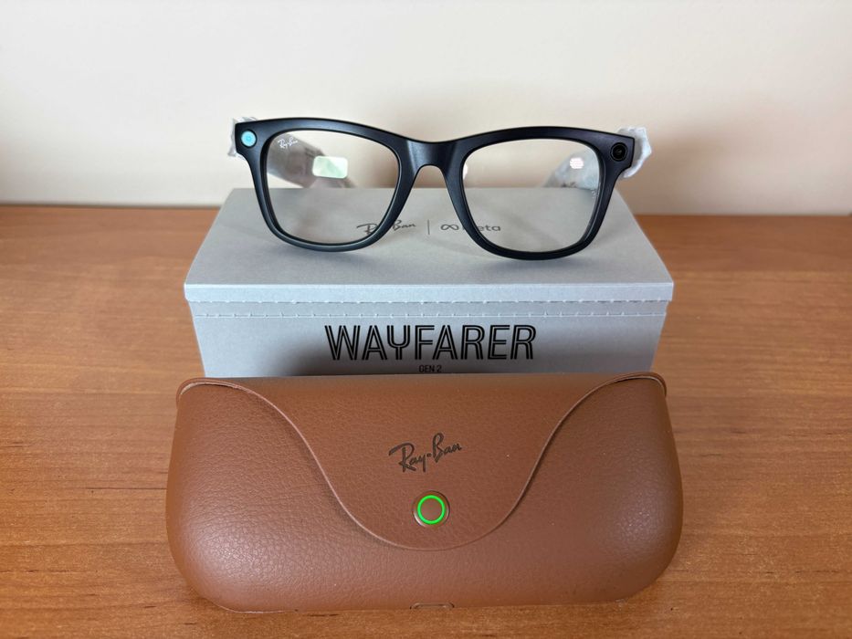 Смарт окуляри RayBan Meta GEN2 Wayfarer Matte Black M, L прозорі
