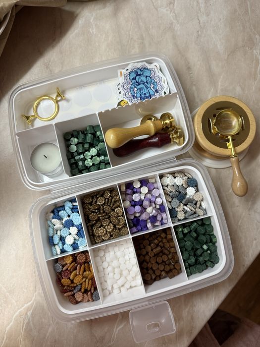 Сургучные печати + воск и наклейки