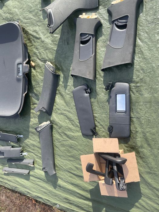 Podsufitka tapicerka czarna AUDI A4 B6 B7 S4 RS4 S-line kombi