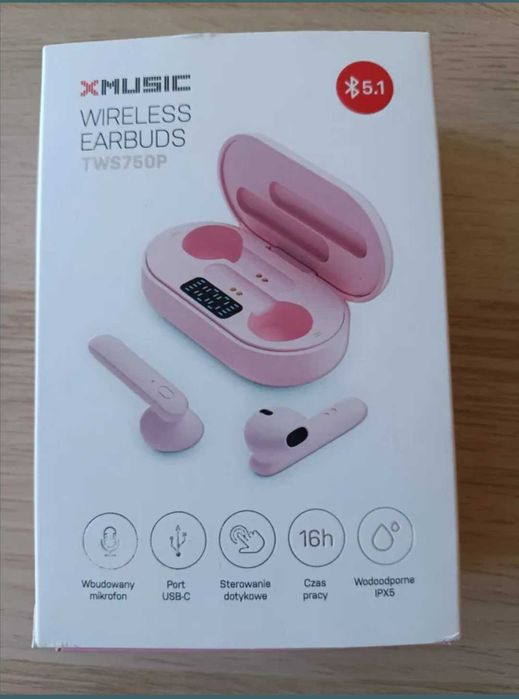 Słuchawki bezprzewodowe Wireless Earbuds TWS750P