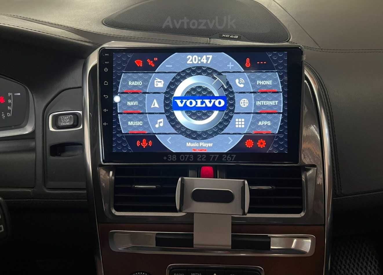 Магнитола XC60 Volvo Вольво ХС60 GPS USB 2 дин din CarPlay Android 14