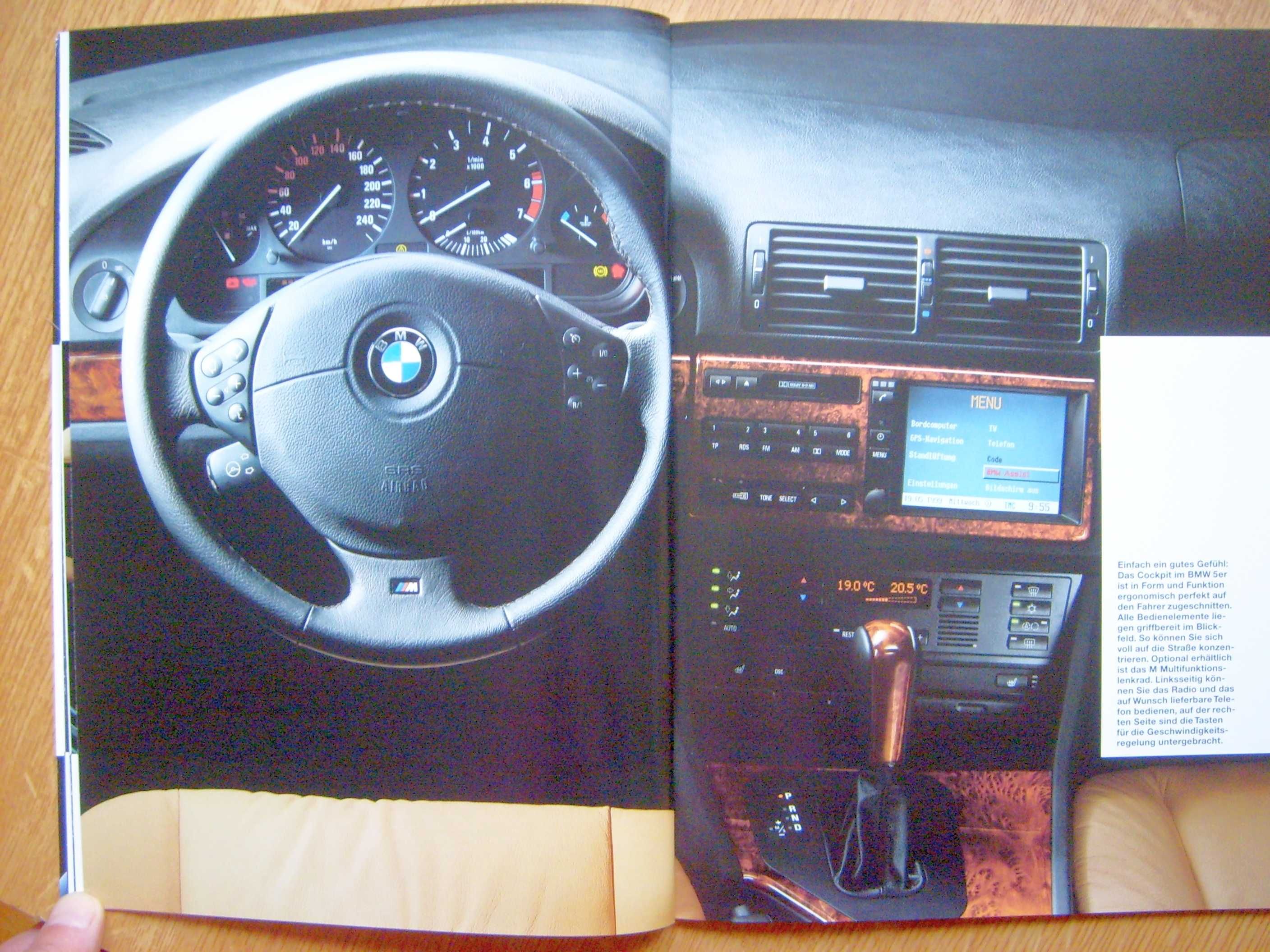 BMW 5 E39 Touring '98 *obszerny prospekt 68 stron, stan IDEALNY